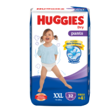 Huggies Dry XXL Pant Diaper 15-25Kg - 36 Pcs (Malaysia)